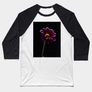 Daisy Flower Profile Baseball T-Shirt